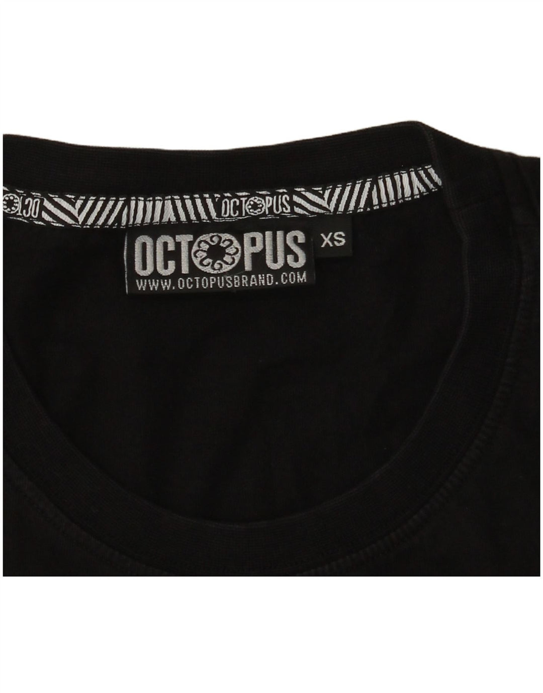 Męska koszulka z grafiką Octopus Top XS w kolorze czarnym, geometrycznym