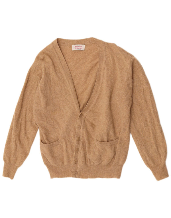 Sweter damski Benetton UK 16, duży, brązowy, wełna owcza