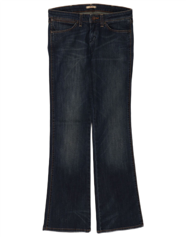 Damskie jeansy Wrangler Iris Bootcut W27 L32 Granatowe, bawełniane