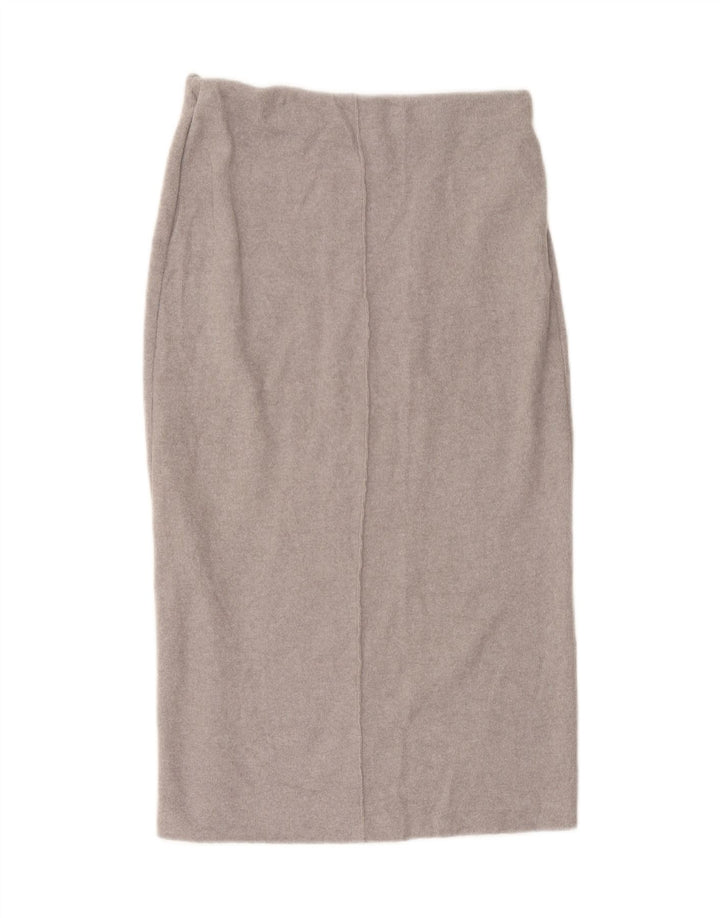Spódnica midi damska Zara, średnia W28, szary, nakrapiany poliester