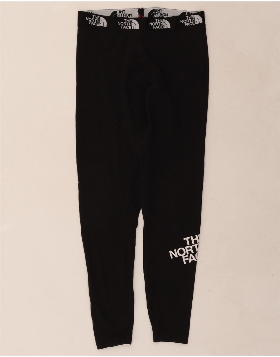 Damskie legginsy graficzne The North Face UK 12, średnie czarne, bawełniane