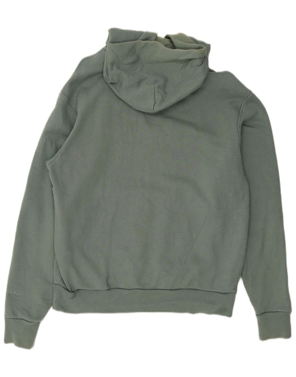 Adidas Męski sweter z kapturem Humanrace Graphic, duży, zielony, bawełniany