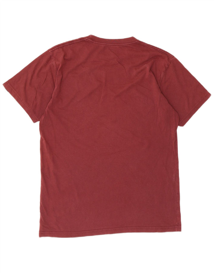 Męski T-shirt Vans o klasycznym kroju, średni, bordowy, bawełniany