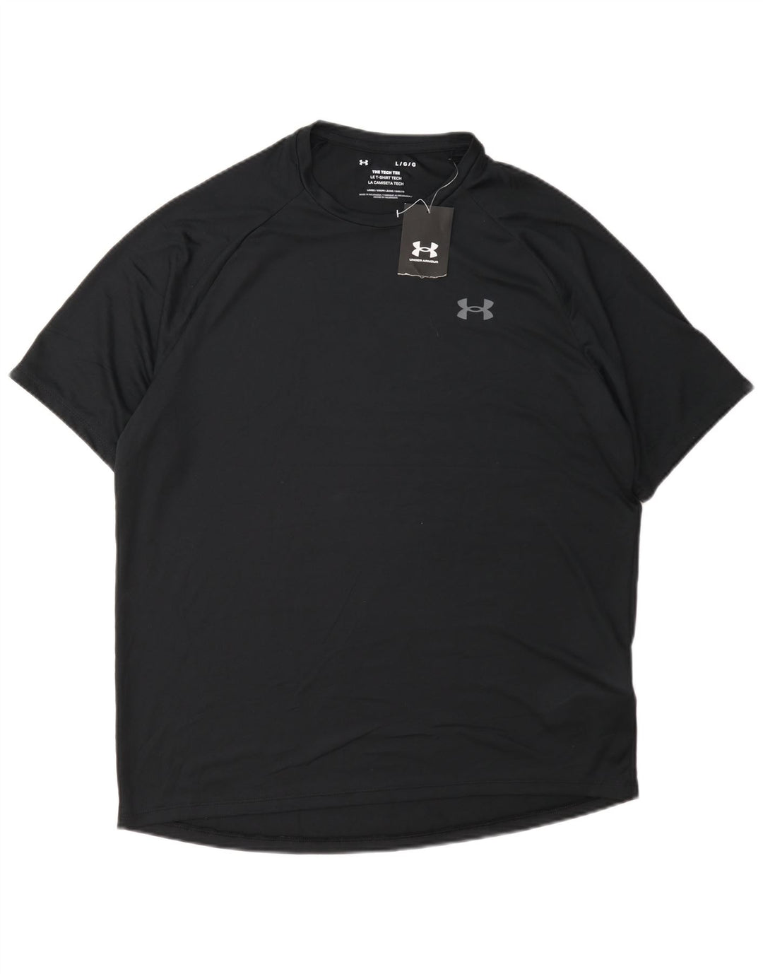 Under Armour Męski T-shirt Top Duży Czarny Poliester
