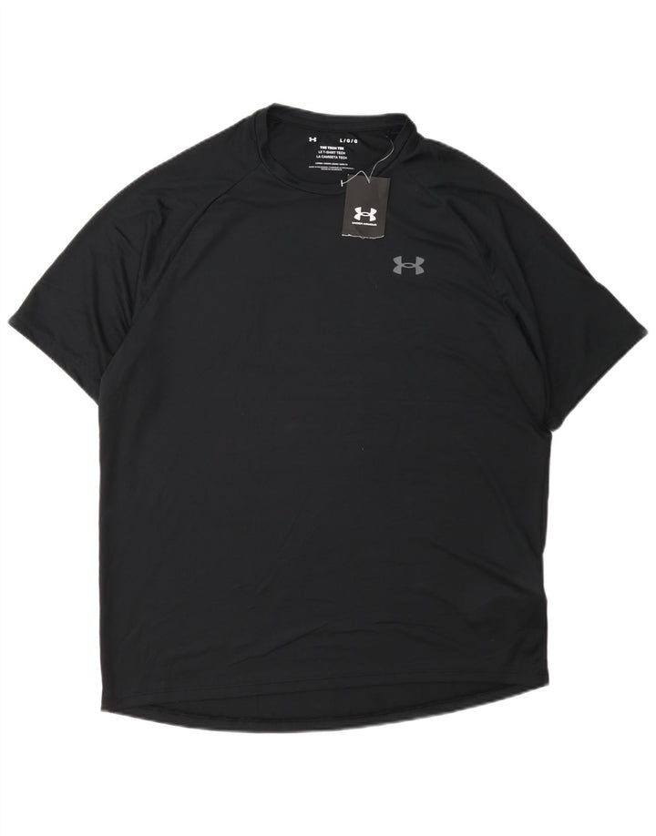 Under Armour Męski T-shirt Top Duży Czarny Poliester