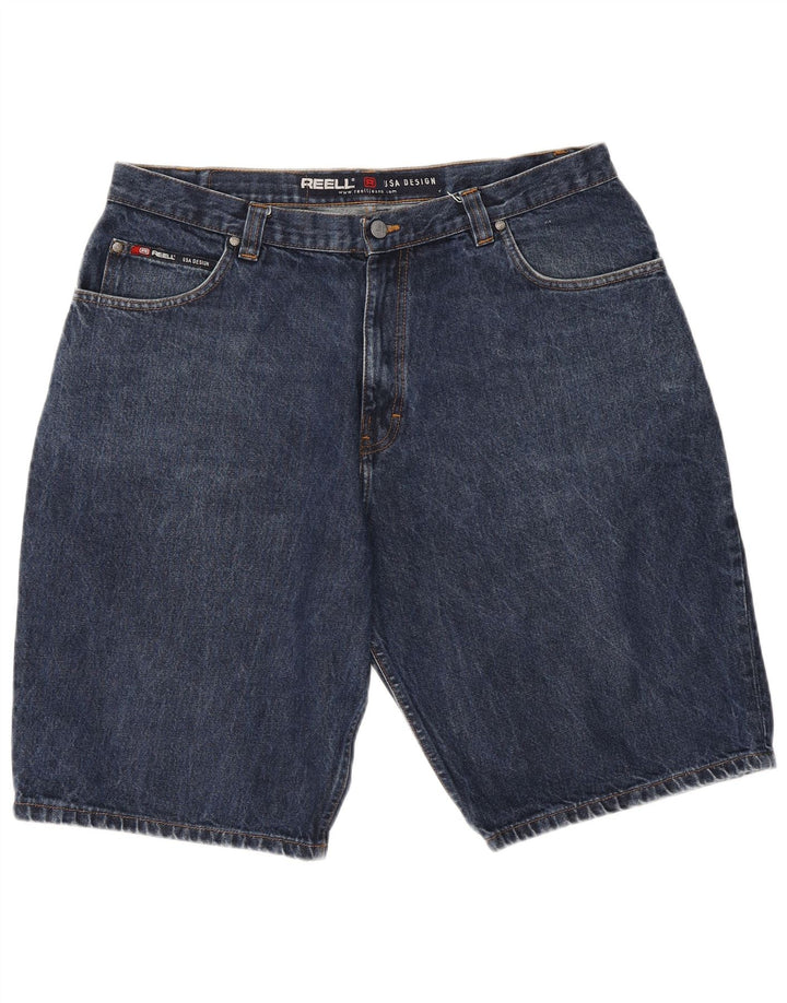 Męskie spodenki jeansowe Vintage W38 XL Niebieskie bawełniane
