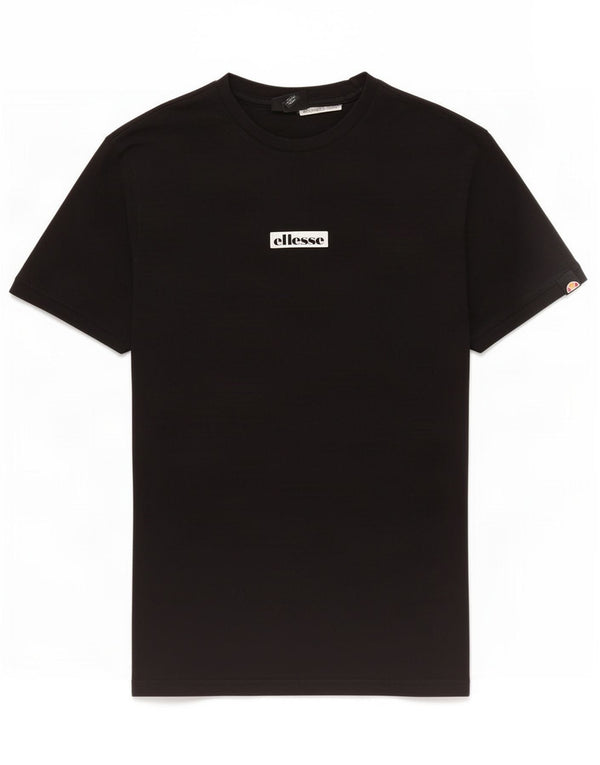 Męski T-shirt z grafiką Ellesse, mały, czarny, bawełniany