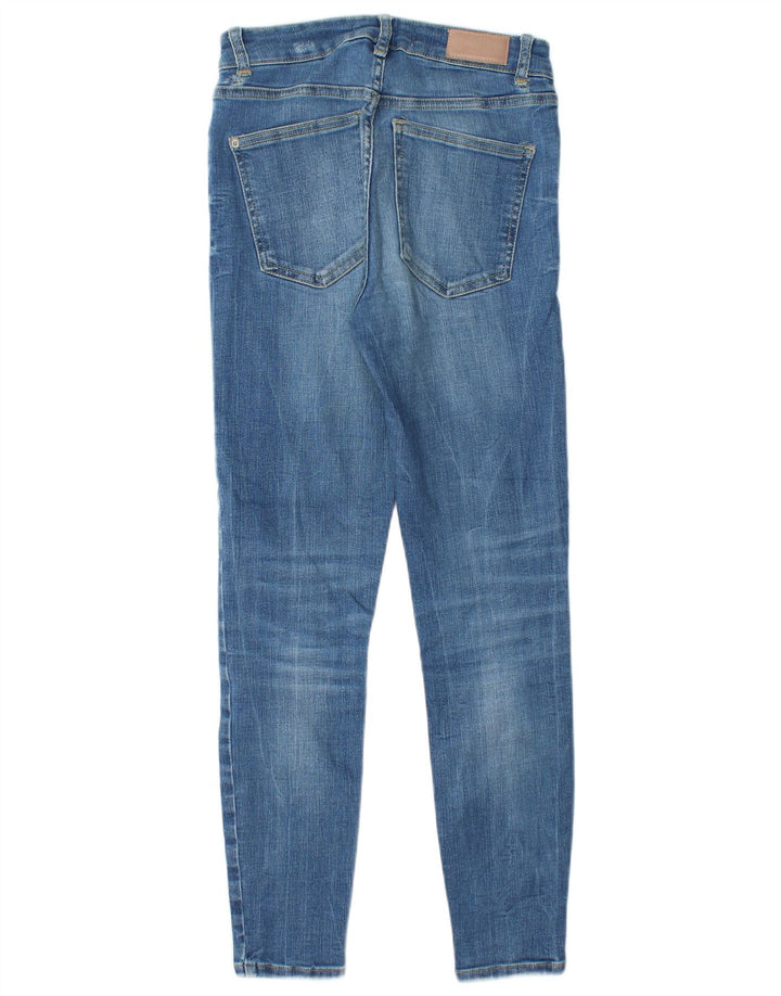 Damskie jeansy rurkowe Zara w trudnej sytuacji W26 L26 niebieskie