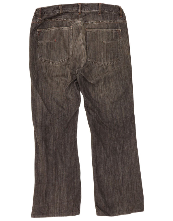 Męskie jeansy Bootcut CALVIN KLEIN W36 L30, czarne, bawełniane