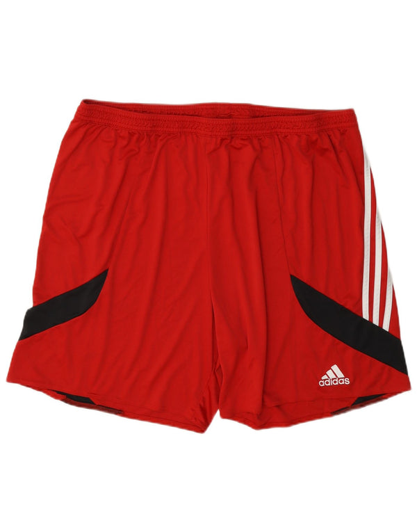 Męskie spodenki sportowe Adidas Climalite 2XL z poliestru w kolorze czerwonym