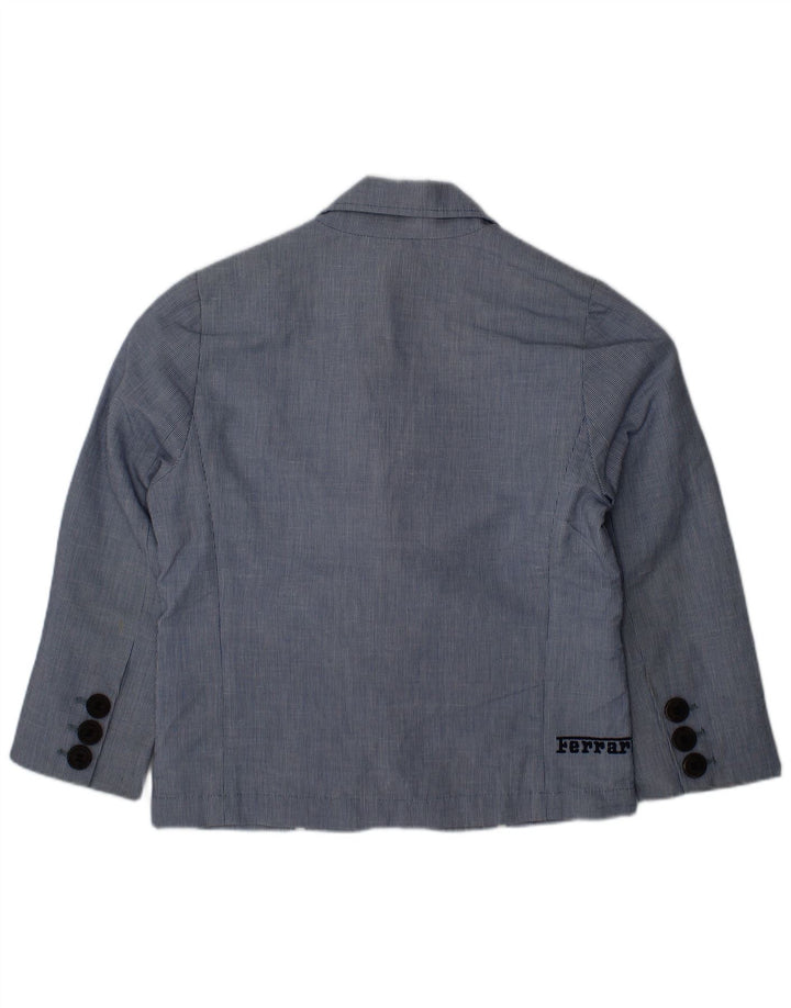 Chłopięca marynarka Ferrari zapinana na 2 guziki, 3-4 lata, niebieska w prążki