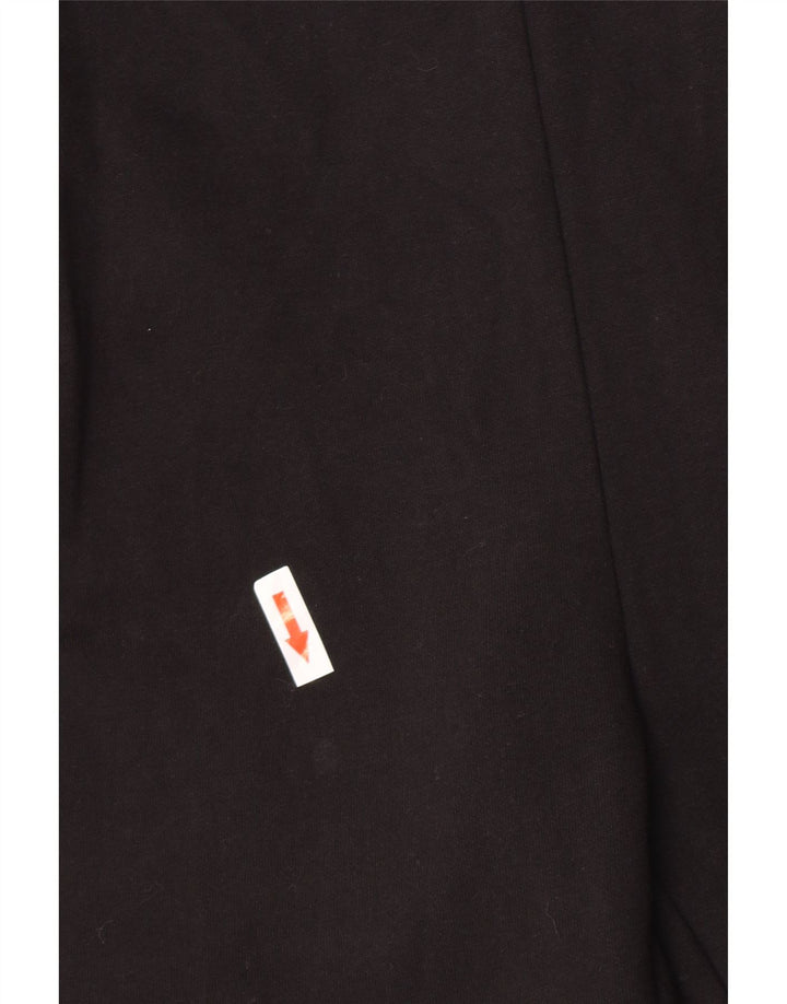 Damskie spodnie dresowe Adidas UK 12/14 Średnie czarne bawełniane