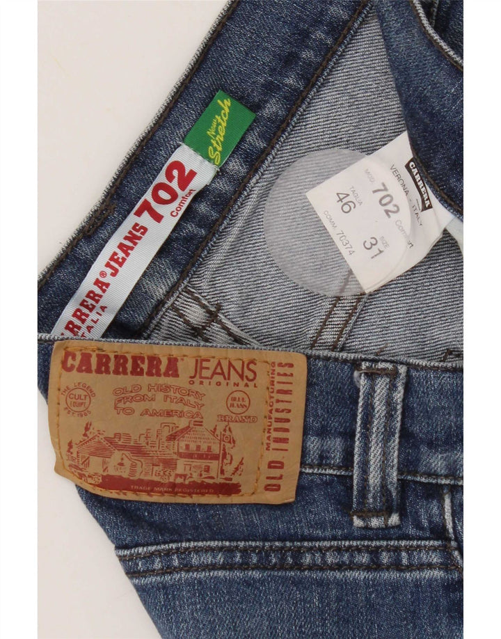 Carrera Męskie 702 proste dżinsy W31 L34 niebieska bawełna