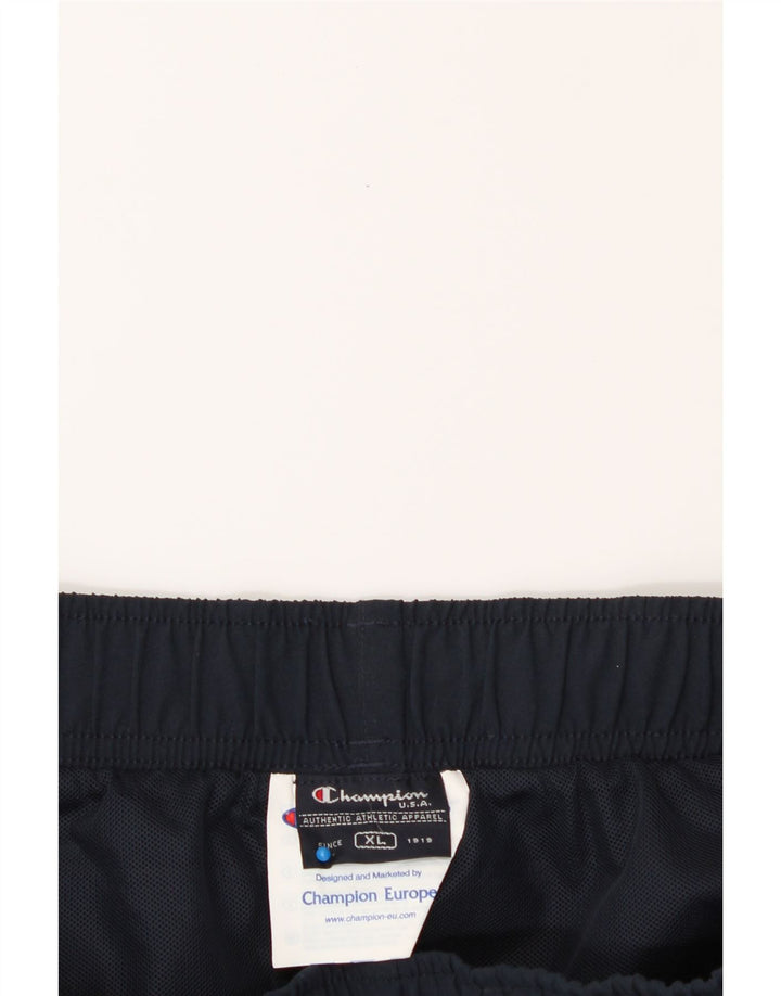 CHAMPION Mens Sport Shorts XL  Navy Blue Polyester Vintage Champion and Second-Hand Champion from Messina Hembry 