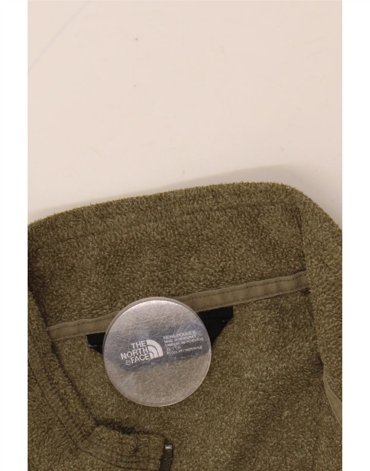 Męski sweter polarowy THE NORTH FACE XL, zapinany na zamek, w kolorze khaki
