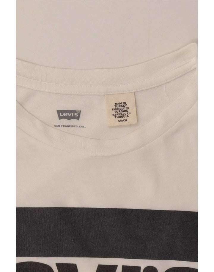 Męski T-shirt z grafiką Levi's, mały, biały