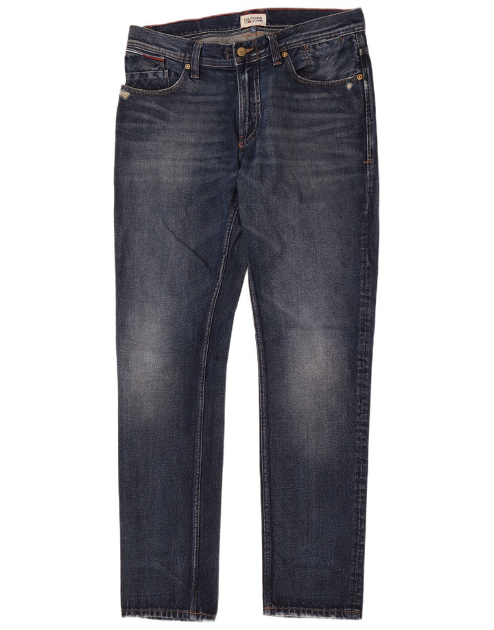 Męskie jeansy slim fit Tommy Hilfiger W33 L34 Niebieskie