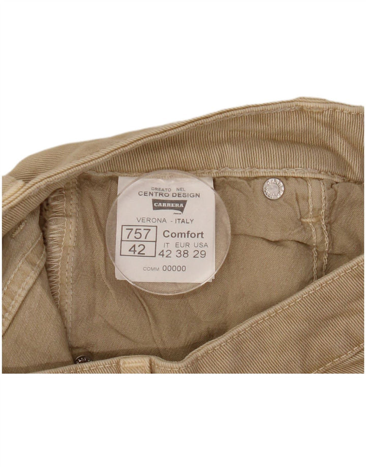 Damskie spodenki jeansowe Carrera IT 42 Medium W29 Beżowa bawełna