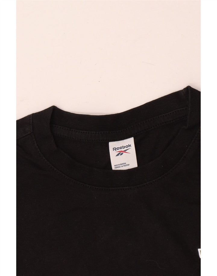 T-shirt męski Reebok Top XS, czarny, bawełniany