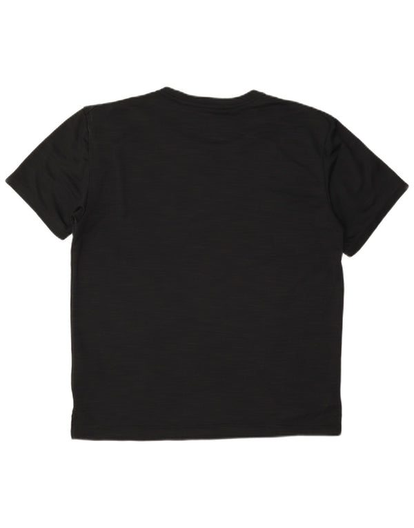 Męski T-shirt Nike Dri Fit Top, średni czarny poliester z cętkami