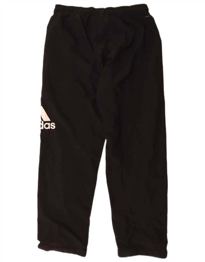 ADIDAS Mens Graphic Tracksuit Trousers Large Black Polyester
