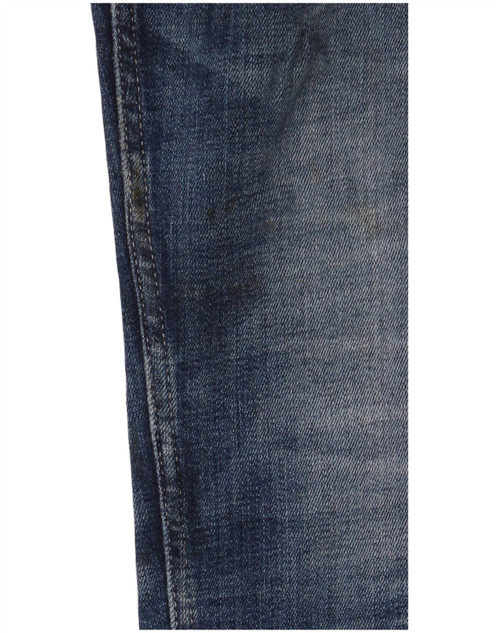 Damskie jeansy Replay Crop Distressed W30 L26 Niebieskie