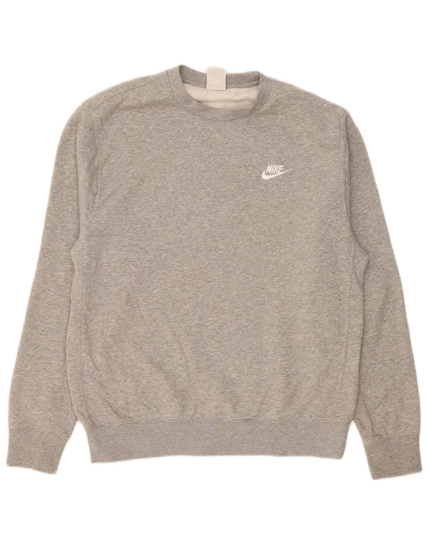 Męska bluza dresowa Nike, średnioszara, bawełniana