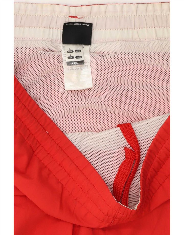Męskie spodenki kąpielowe Umbro, duże, czerwone, poliestrowe