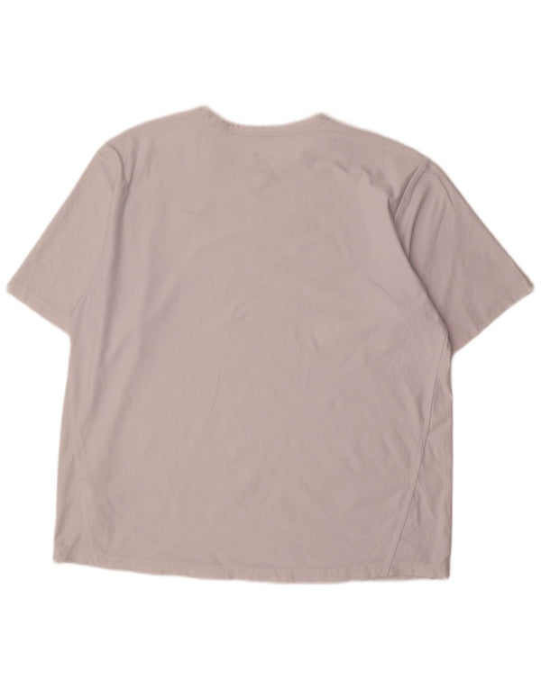 Męska koszulka Nike Dri Fit Top UK 42/44, duży, biały poliester