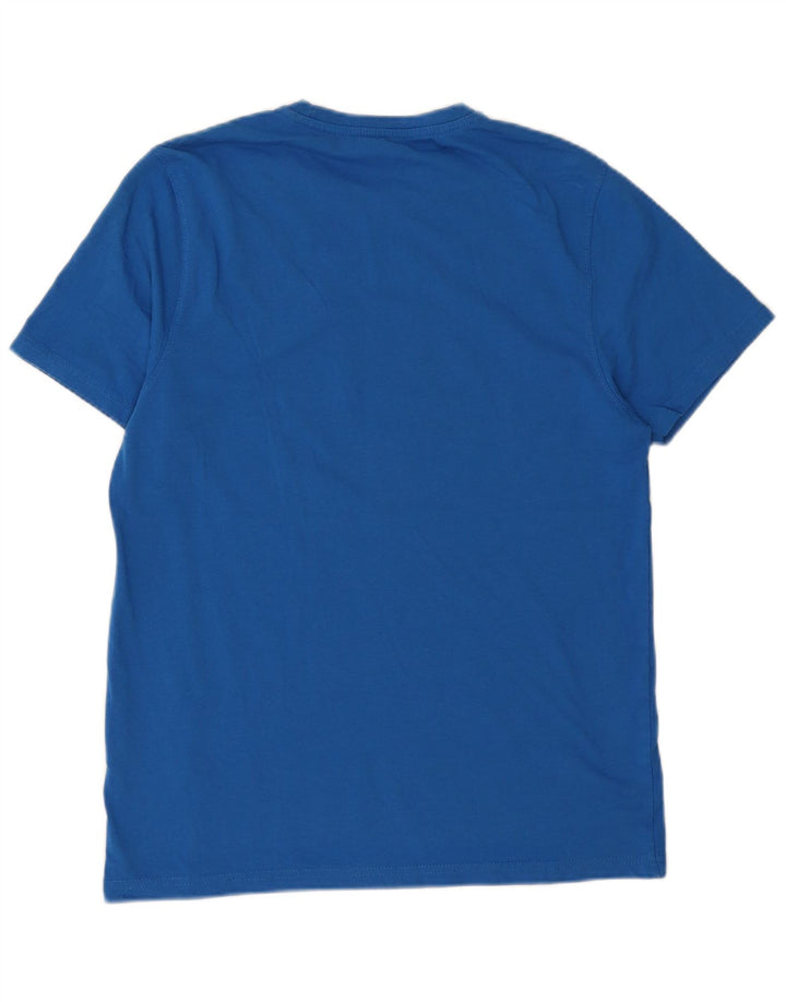 Męski T-shirt z grafiką Mountain Warehouse, bawełniany, średni niebieski