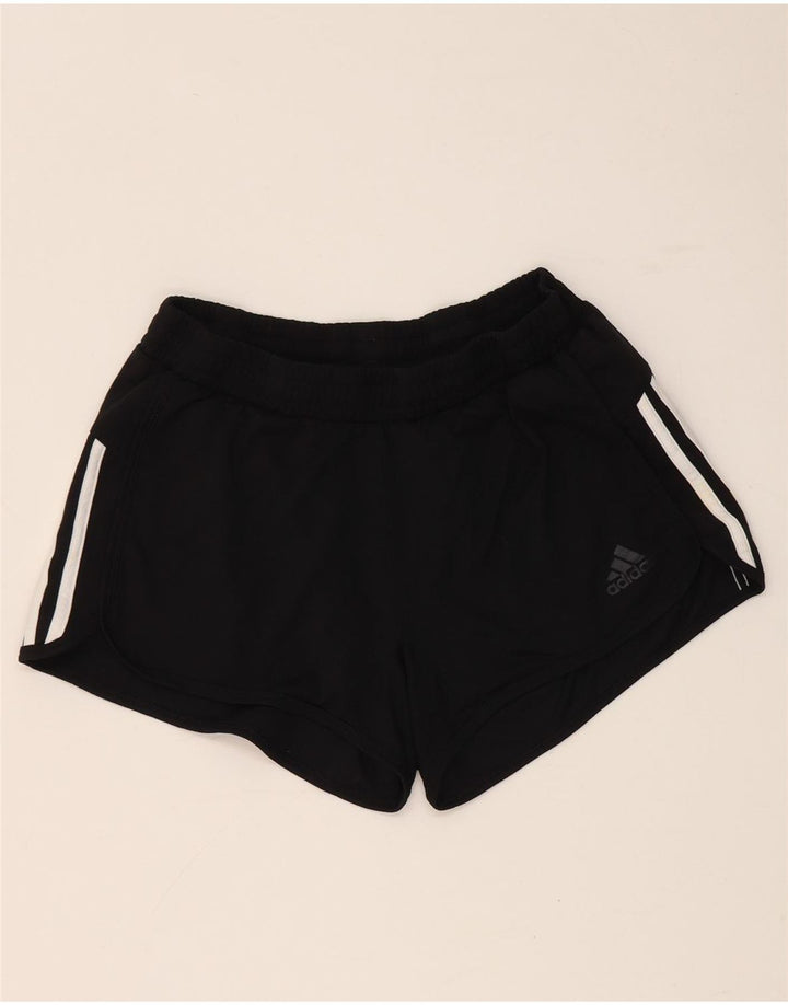Damskie spodenki sportowe Adidas Climalite UK 8/10, małe, czarne, poliestrowe