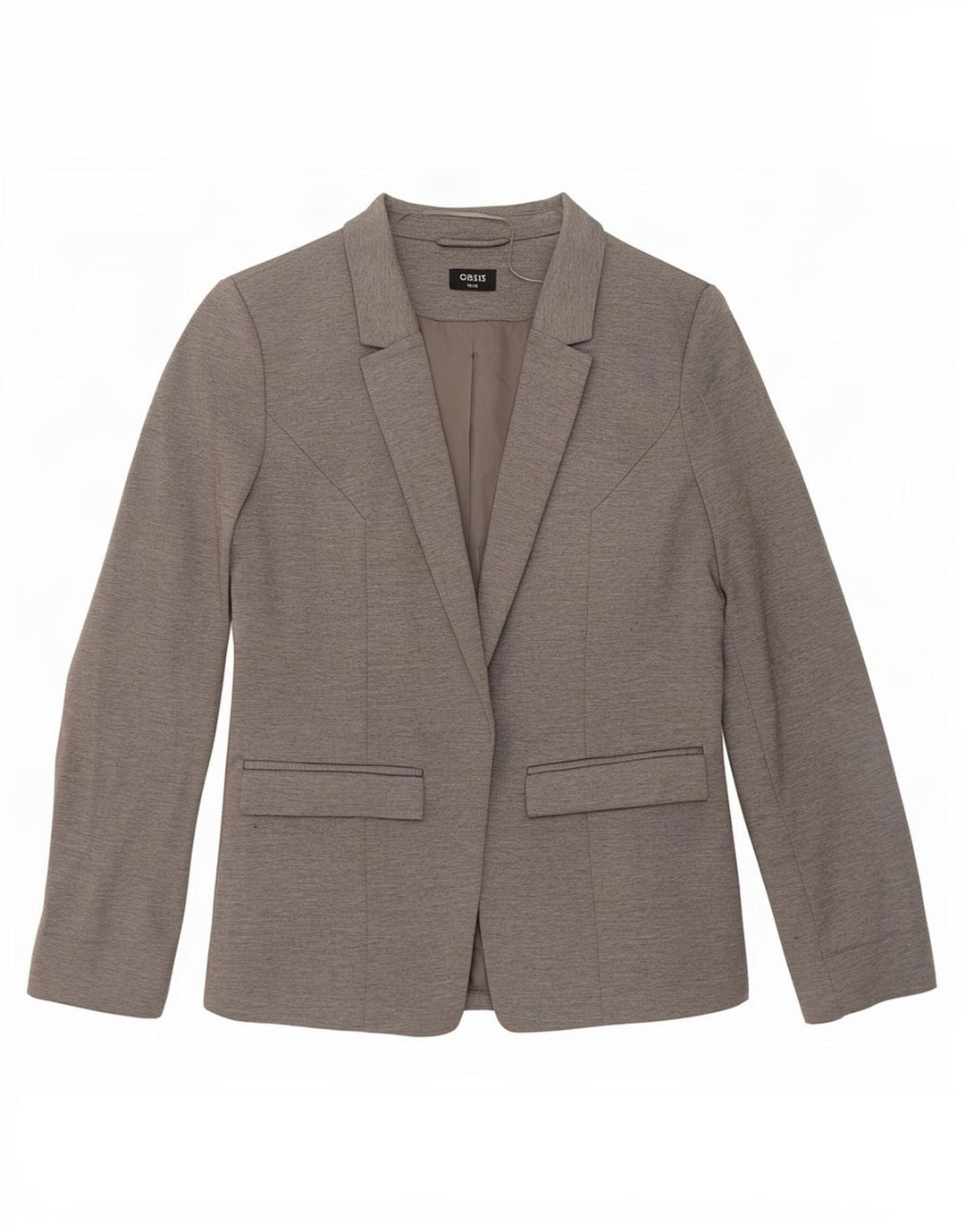 Damska otwarta marynarka Oasis UK 12, średni szary poliester