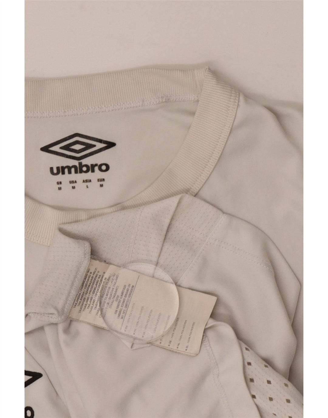 Męski T-shirt z grafiką Umbro Brisbane Roar FC, średni biały poliester