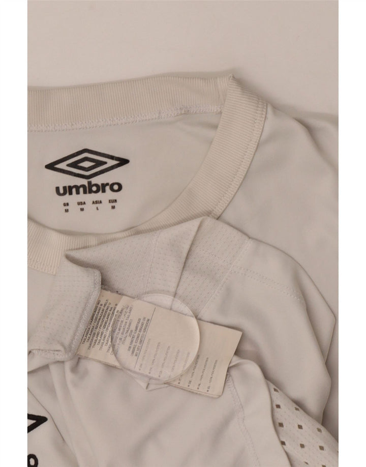 Męski T-shirt z grafiką Umbro Brisbane Roar FC, średni biały poliester