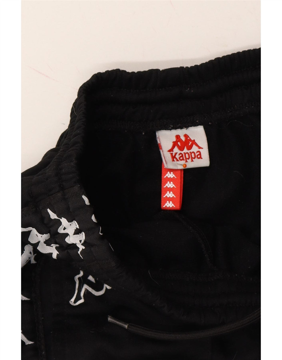 KAPPA Mens Graphic Tracksuit Trousers Joggers Small  Black Vintage Kappa and Second-Hand Kappa from Messina Hembry 