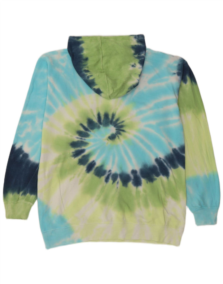 APRICOT Mens Hoodie Jumper Small Multicoloured Tie Dye Cotton