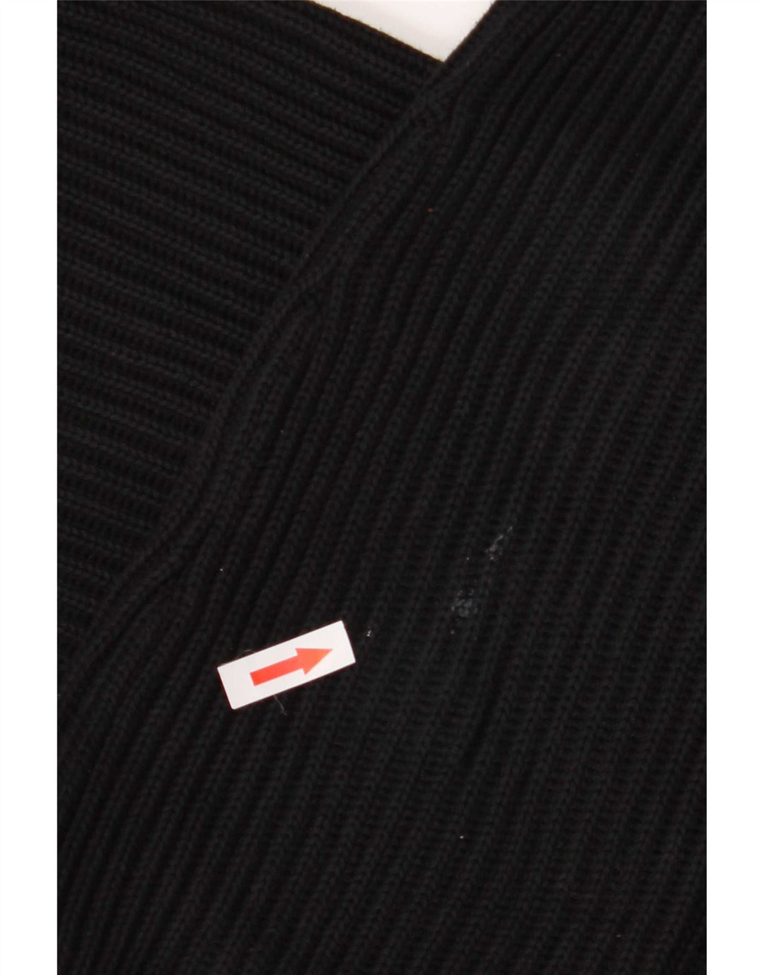 Męski sweter Zara z zamkiem błyskawicznym, duży, czarny, bawełniany