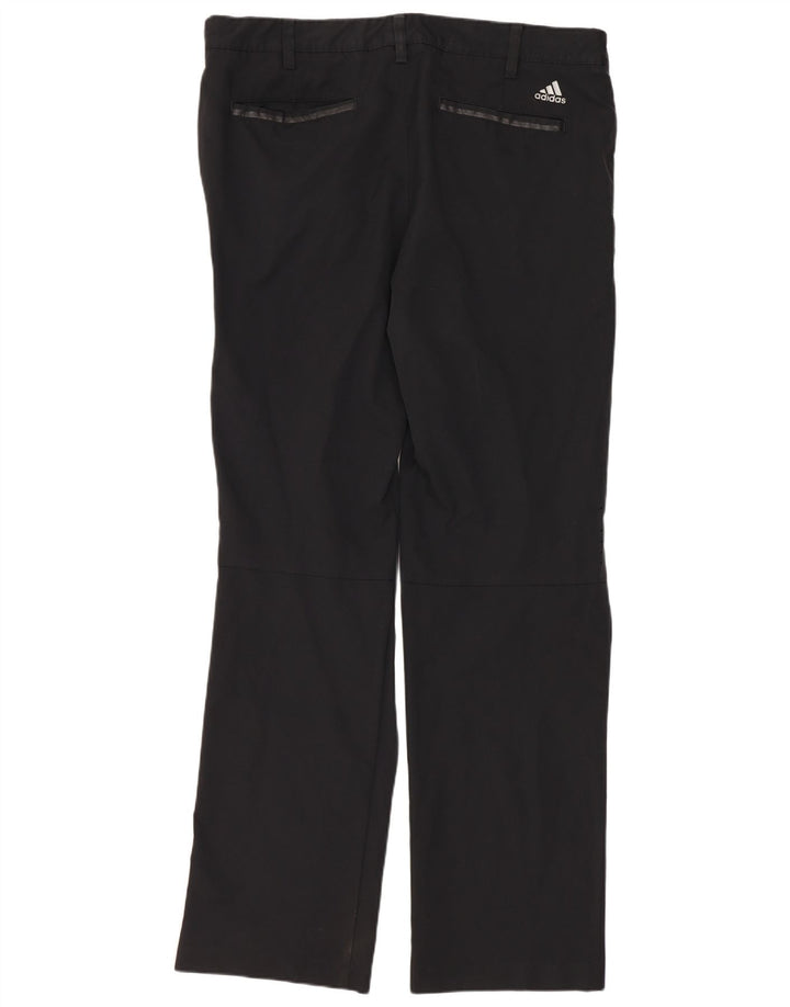 Męskie spodnie chino Adidas Coolmax Straight W34 L32 Czarny poliester
