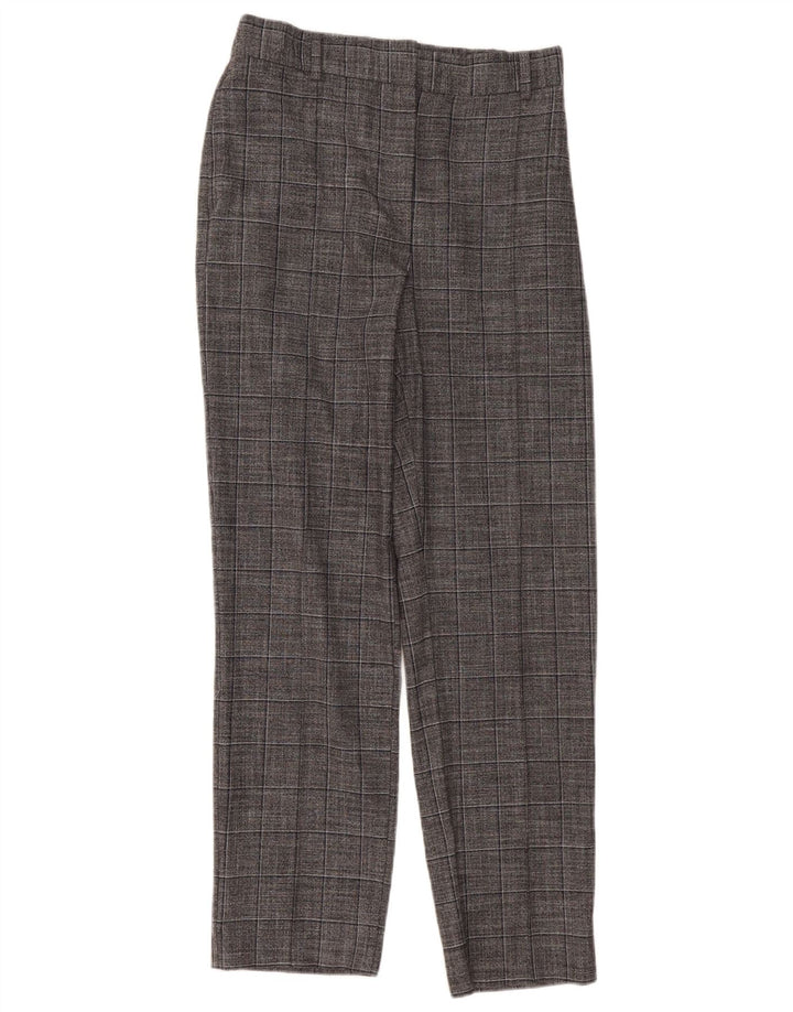 Damskie spodnie Chino Marks & Spencer UK 12 Medium W30 L30 Szara kratka
