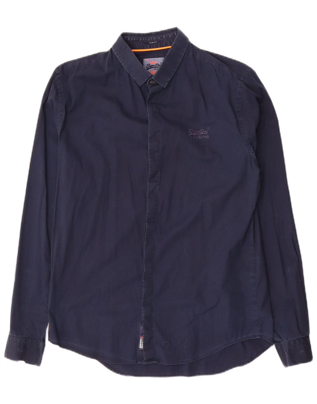 Koszula męska Superdry Slim Fit, średnia, granatowa, bawełniana