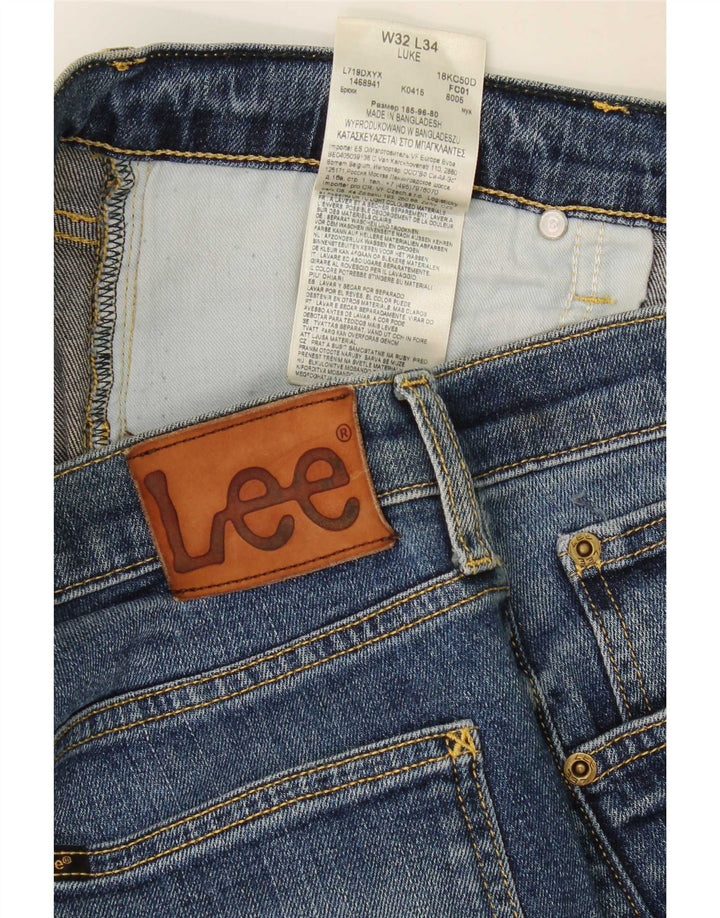 Damskie jeansy Lee Luke Slim W32 L28 Niebieskie bawełniane