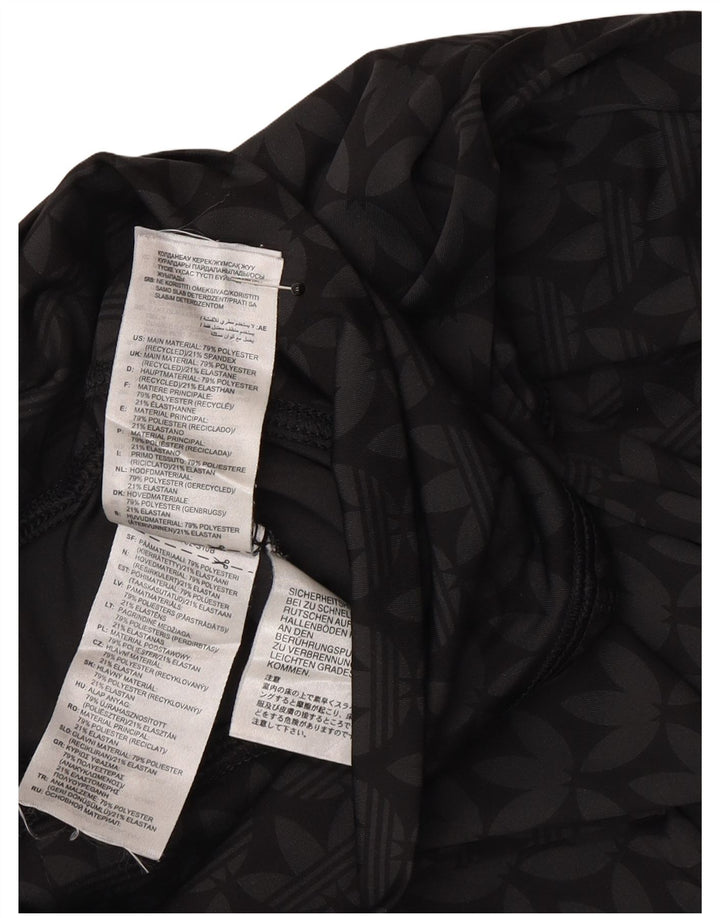 Damskie legginsy Adidas Graphic UK 4/6 XS Czarny poliester