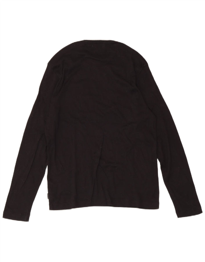 Męski sweter Calvin Klein z okrągłym dekoltem, średni czarny, bawełniany