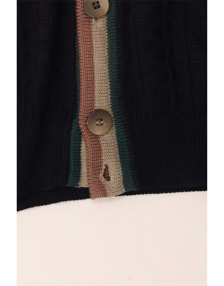 Il Granchio Męski sweter rozpinany, duży, granatowy