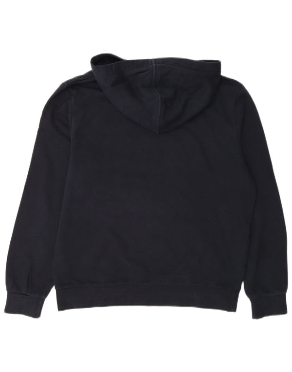 Marks & Spencer Damski sweter oversize z kapturem, UK 10, mały, granatowy, bawełniany