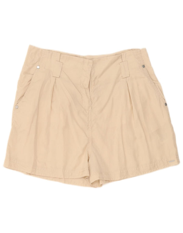 Damskie spodenki Chino Superdry z wysokim stanem UK 14, duże W34, beżowe