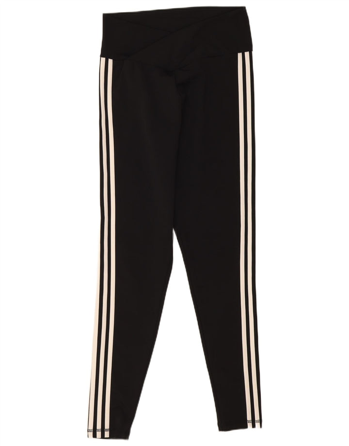 Legginsy damskie Adidas UK 16/18, duże, czarne, poliestrowe