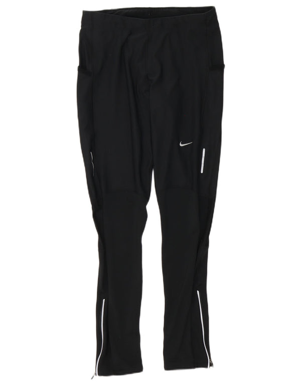 Damskie legginsy do biegania Nike UK 14, duże, czarne, poliestrowe