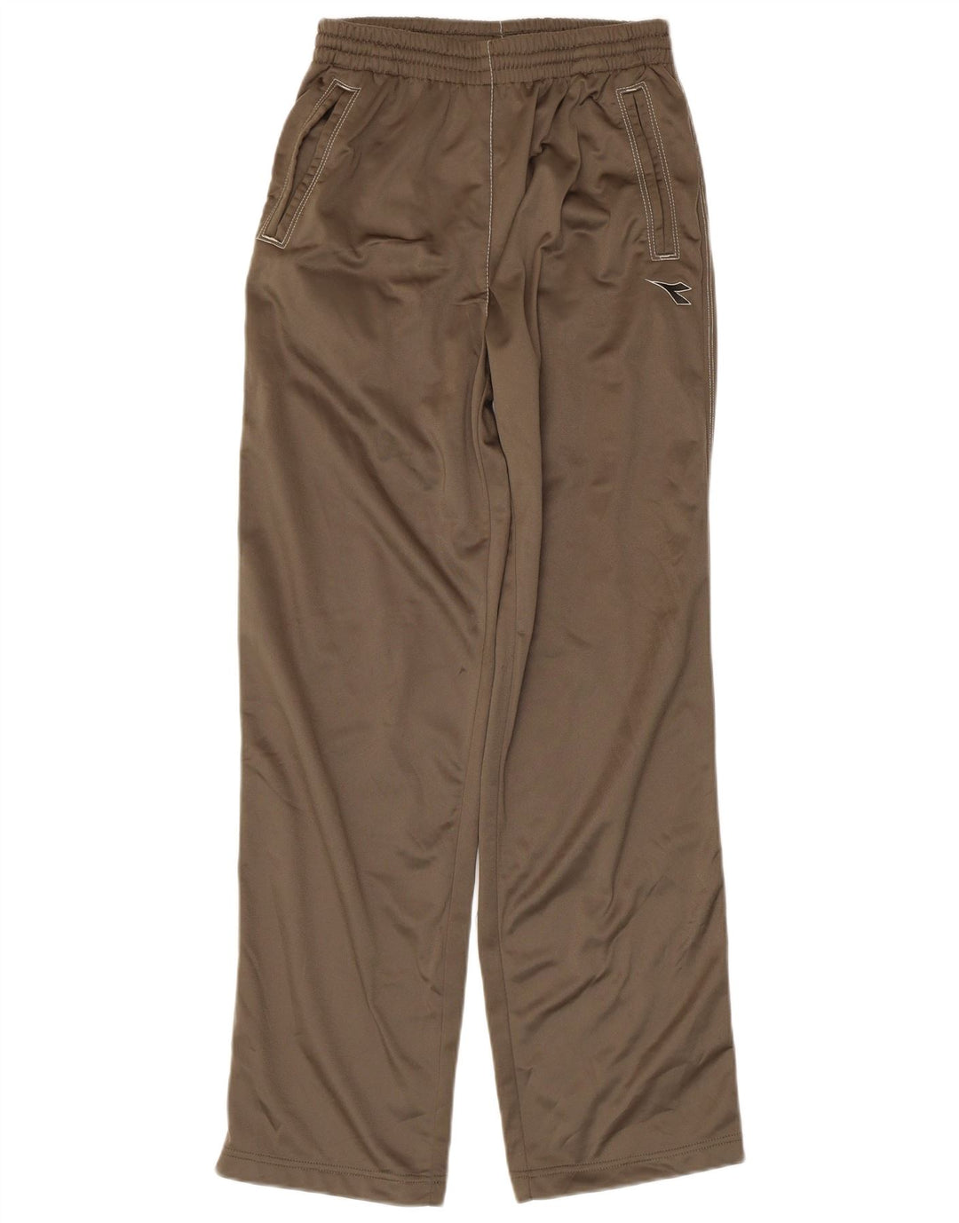 Damskie spodnie dresowe DIADORA UK 14, duże, khaki, poliester