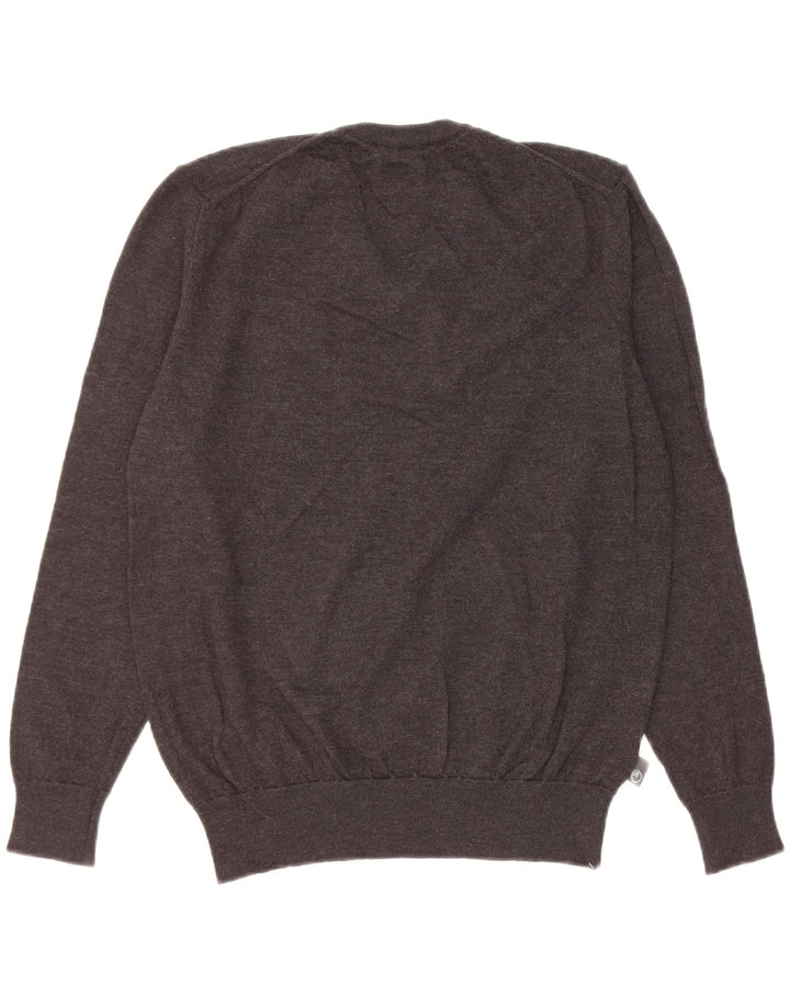 Damski sweter Armani z dekoltem w szpic IT 52 2XL szary